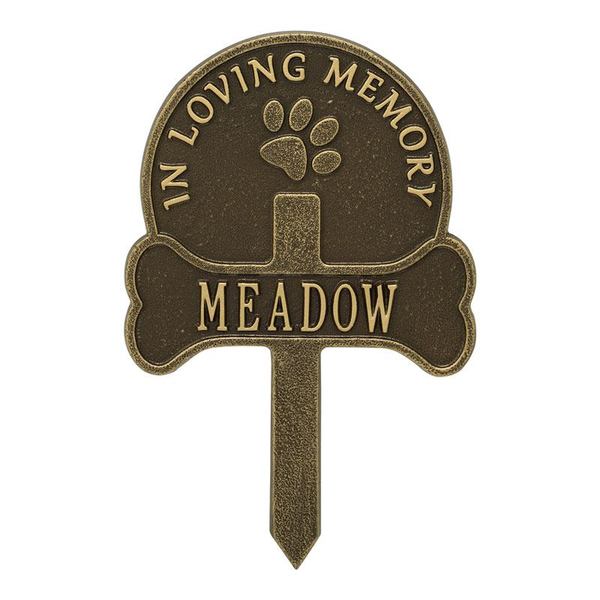 Paw And Bone Customized Dedication Plaques